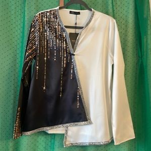 Sparkly Asymmetric Blouse